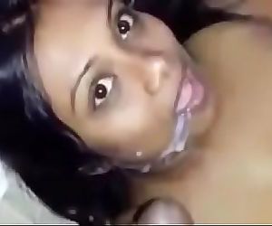 Big black milf fucks sisters son and cums over her face 3 min