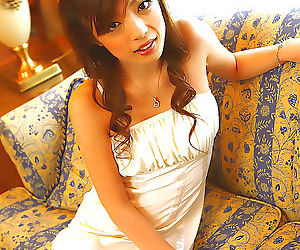 Japanese av idol yume imano in sexy white dress - part 4548
