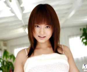 Foxy asian teen babe Akiho Yoshizawa uncovering her seductive body