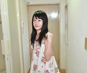 Asian teenage cutie Yuka Kojima undressing and taking shower