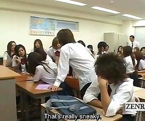 Japanese schoolgirl stripped by..