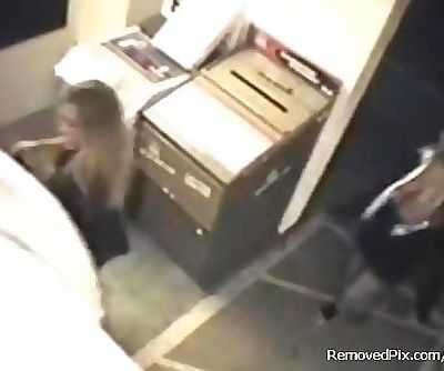 Office Lesbians Caught On Security Cam