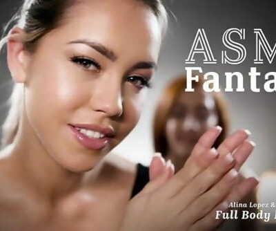 ASMR Roleplay Fantasy- Full Body Lesbian Massage- Alina Lopez