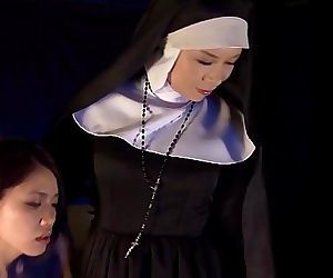 Subtitled HD Japanese schoolgirl spies lesbian nuns 3 min HD