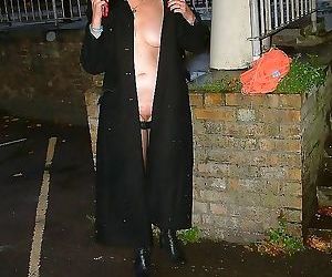Mature uk woman naked in the steets in a rainy day - part 2947
