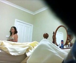 mom changing on spycam - 58 sec