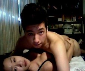 Asian American Couple Fucking At His Place - 6 min