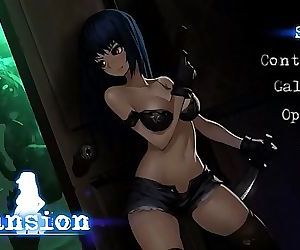 Hot pretty teen girl hentai in hard sex with monster man in Mansion ryona game 3 min HD