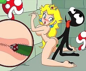 Super Mario: Princess Peach Gets Fucked By Stick Figure Sex Loop 5 min HD