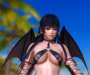 Dead or Alive 5 1.09BH - Nyotengu Arrives at the Beach w/ Sexy Outfits