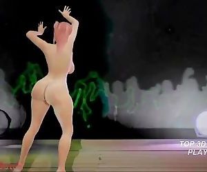 Dance and biggest Hentai cocks in realistic fantastic 3d porn game