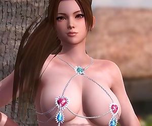 Dead or Alive 5 1.09BH - Mai Relax by a Tree on a Beach w/ Sexy Outfits
