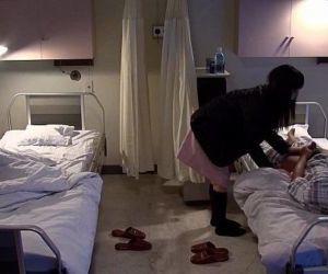 Subtitled uncensored bizarre hospital Japanese handjob - 4 min HD