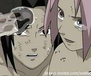 Sakura and Naruto sex in florest - 8 min