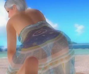 Dead or alive 5 Christie in see through dress let us see her exposed butt !