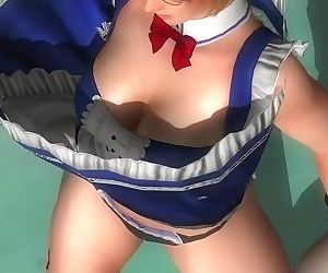 Dead or alive 5 Tina sexy fucking Maid exposes her big ass! windy upskirt!