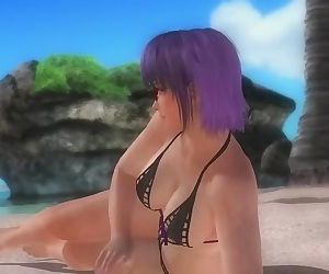 Dead or alive 5 Ayane hot teen in see through skirt let us see her big ass!