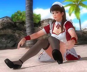 Dead or alive 5 Leifangs juicy ass exposed in this maid miniskirt outfits!