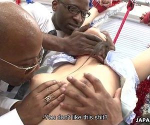 Slut moans as she gets to be toyed by the black fellas - 7 min HD