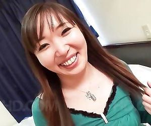 Haruka ohsawa asian smiles before getting dick in mouth..