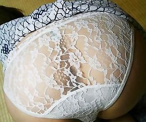 Japanese babe saori in white panties showing pussy - part..