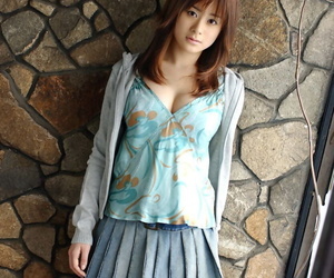 Beautiful Japanese girl Sumire Aida slips see thru panties..