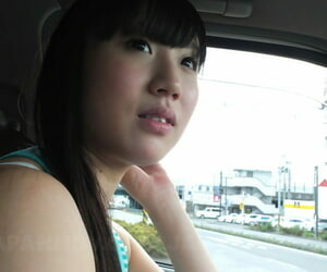 Hot Japanese girl Yuuko Kohinata shows her creampied hairy..