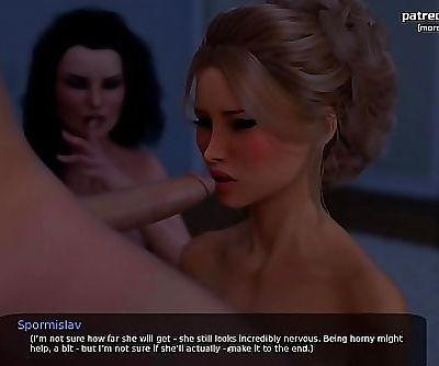 Splendid threesome with two scorching moms thirsty for a huge dick l My sexiest gameplay moments l Milfy City l Part..