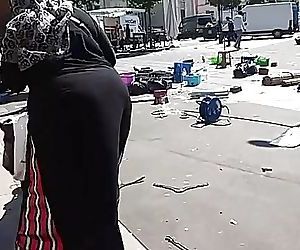 Big ass with hijab.