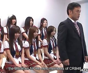 Japanese schoolgirls do some naughty stuff during the idol c