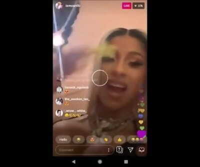 Cardi B Shows Offset Her Titties & Moans For Him On Instagram Live