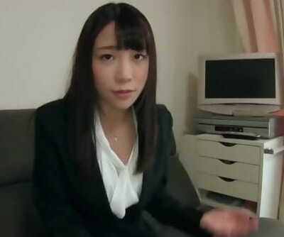 性感的 日本 办公室 lady, 福田 衣 1