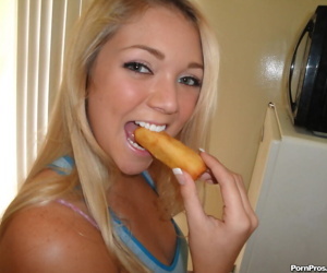 Dirty daddy feeds this hot teen..