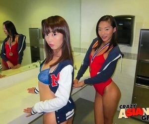 Asian cheerleaders fucked in hot..