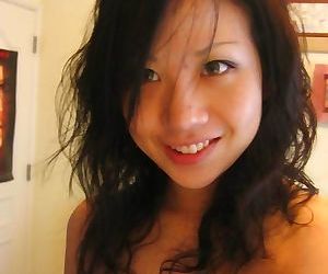 Compilation of a naughty asian girlfriend posing naked -..