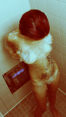BabyDoll in the shower