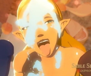 3D Hentai Pioneer of Zelda Breath of the Horny and Attach