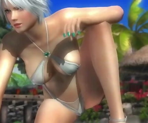 Dead or Alive 5 Christie Hot Light-haired in Mini Bathing..