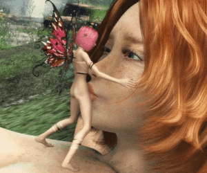 2girls 3d animierte areola dickgirl erect_nipples fairy..