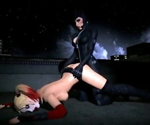 Catwoman Screws Harley Quinn