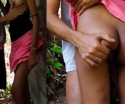 sri lankan school duo after school public outdoor leaked නැන්දගෙ දුව