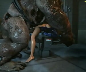 Mass Effect females getting screwed hard by grotesque 3D..