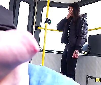 Woman watches me masturbating off on a tram! # Stacy Sommers 6 min 720p