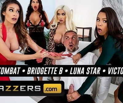 Free Premium Movie Brazzers - Four thick tit Latinas struggle for bosses thick dick
