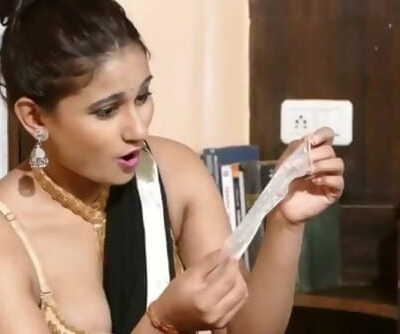 Desi indian hot maid discovers condom n enjoys.mp4