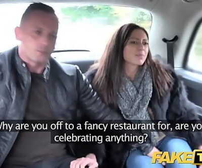 Fake Taxi Horny French wife sharing taxi backseat three way 8 min 720p