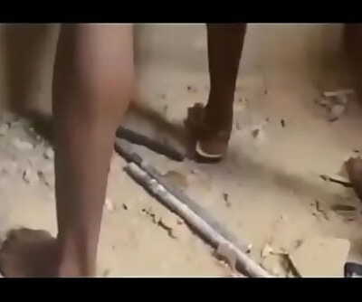 African nigerian ghetto folks gangbang a virgin / part 1 10 min