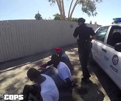 Screw the Copswhite drool-filled cop pounded by 3 Big black cock 5 min 720p