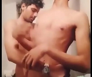 Cute indian gay twinks having make-out in washroom 2 min