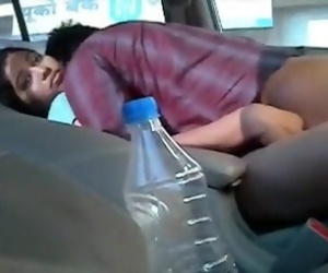 Scorching NorthIndian Aunty fucking her Beau in a CAR..